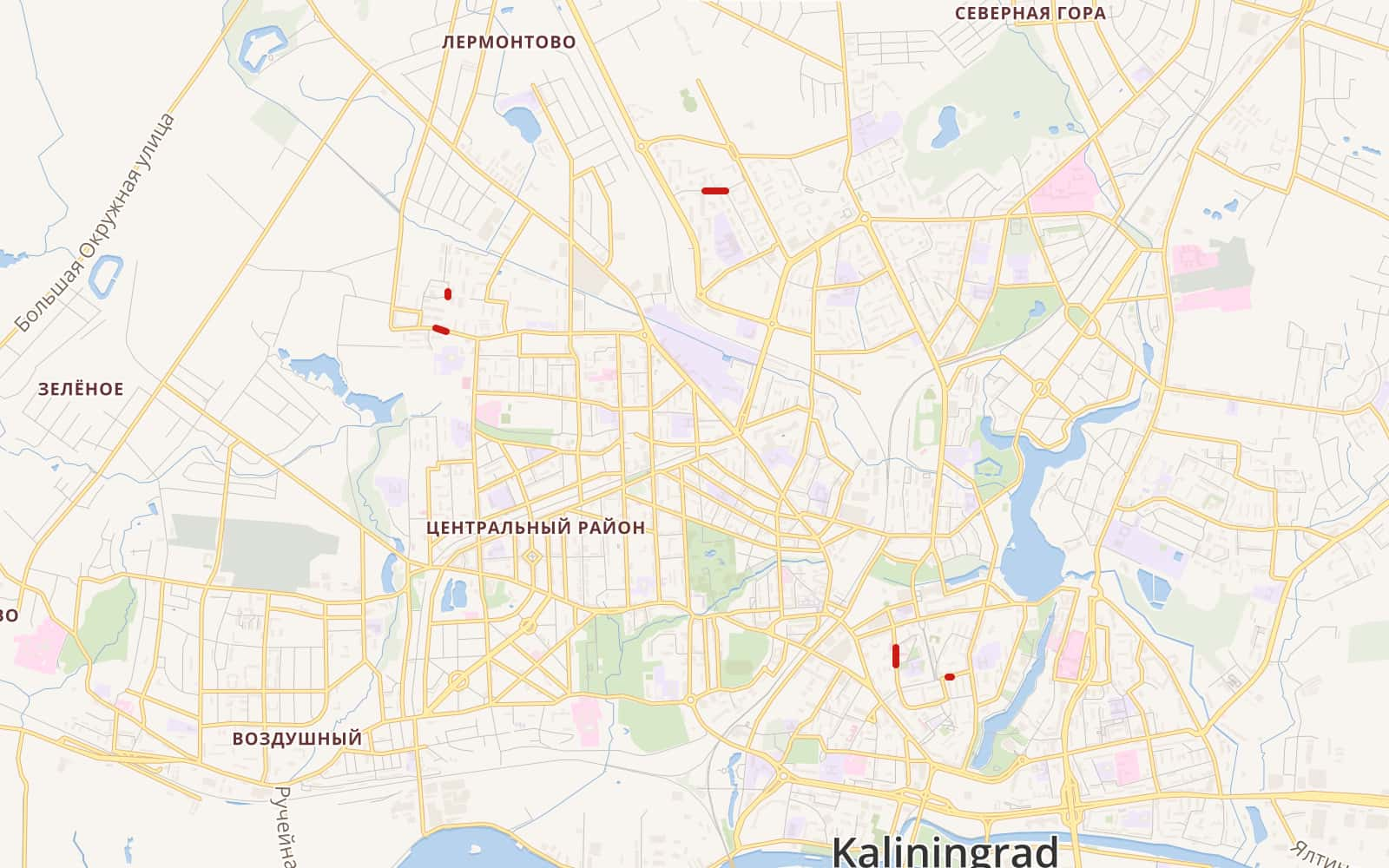 Карта запретов рыбалки в калининграде