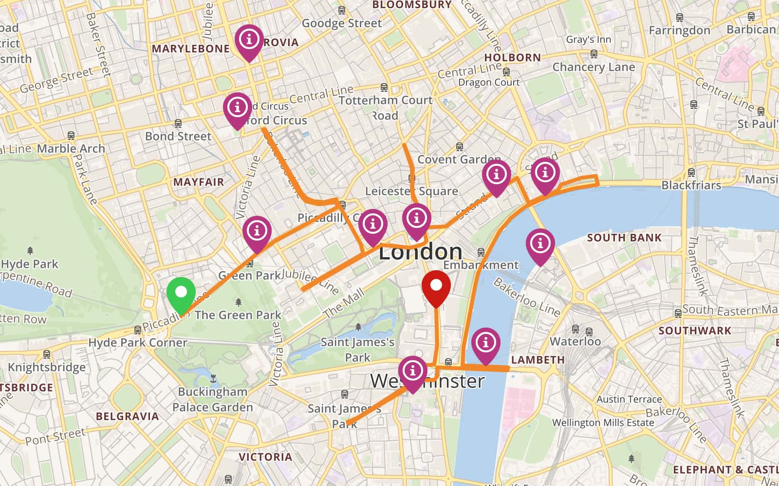 LPO Music Map: Virgin Sport British 10K, Westminster June 2017 by ...