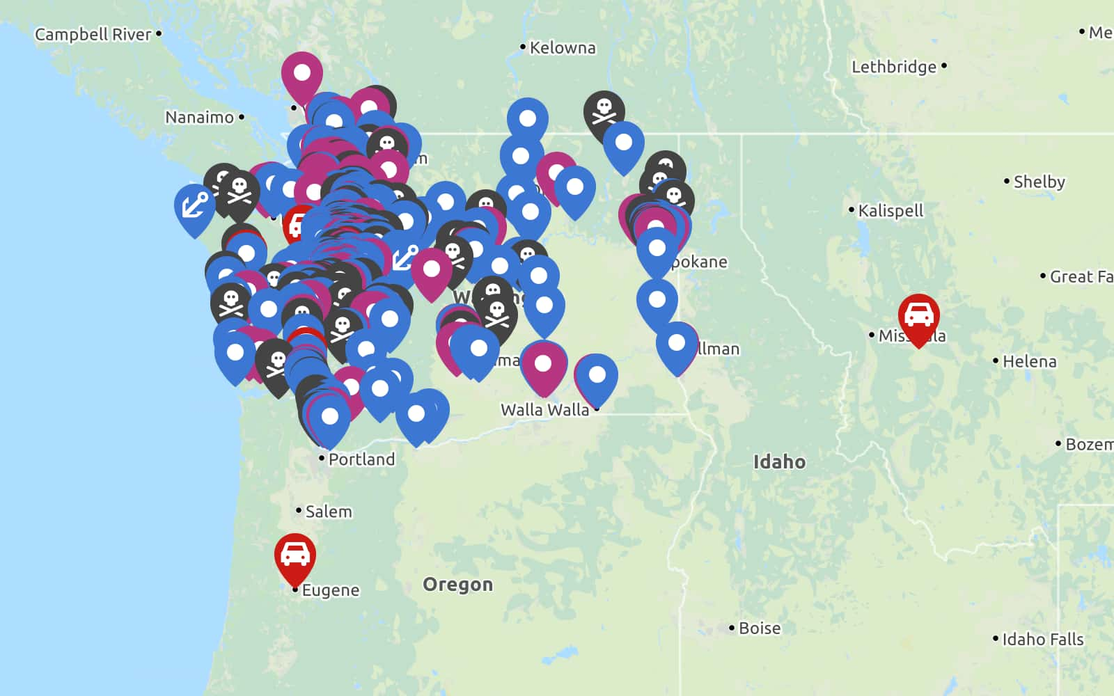 Missing People Map