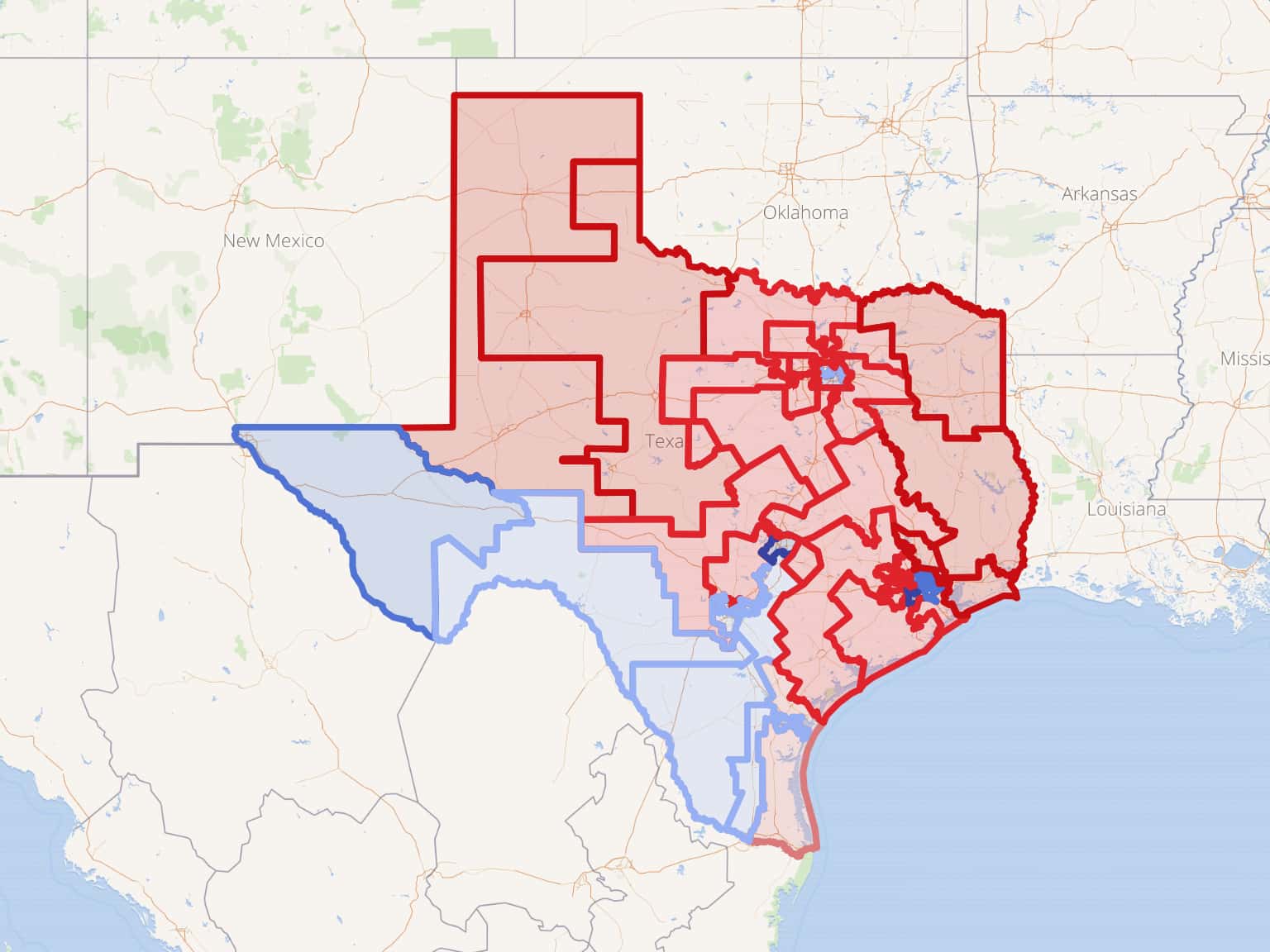 State Senator Map Texas State Senate Map (2022 TPI) by TheTexan · MapHub