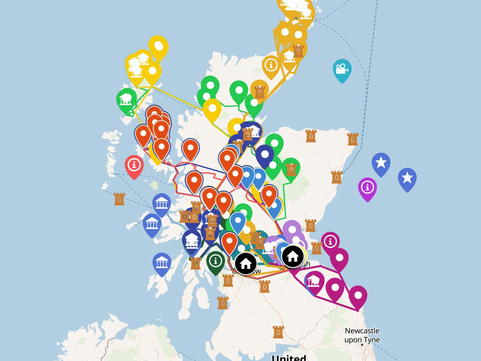 Scotland Map Java My Ultimate Scotland Map by ScotlandsWild · MapHub