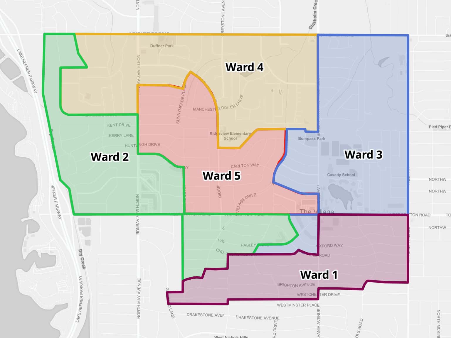 City of The Village Ward Map by swilki · MapHub