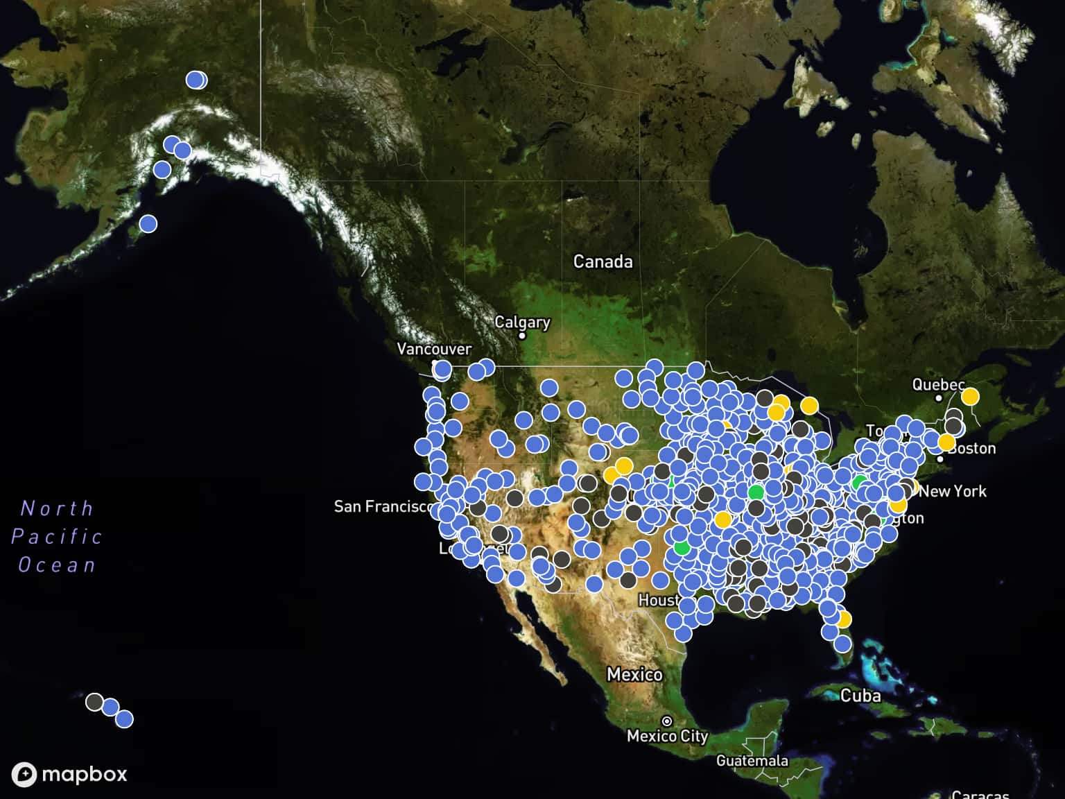 State Tracking Map USA Track Map by MyTrackTV · MapHub