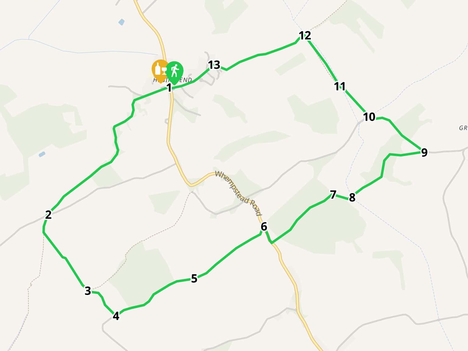 Walk 59: The Burn's Green Loop by breweruk · MapHub