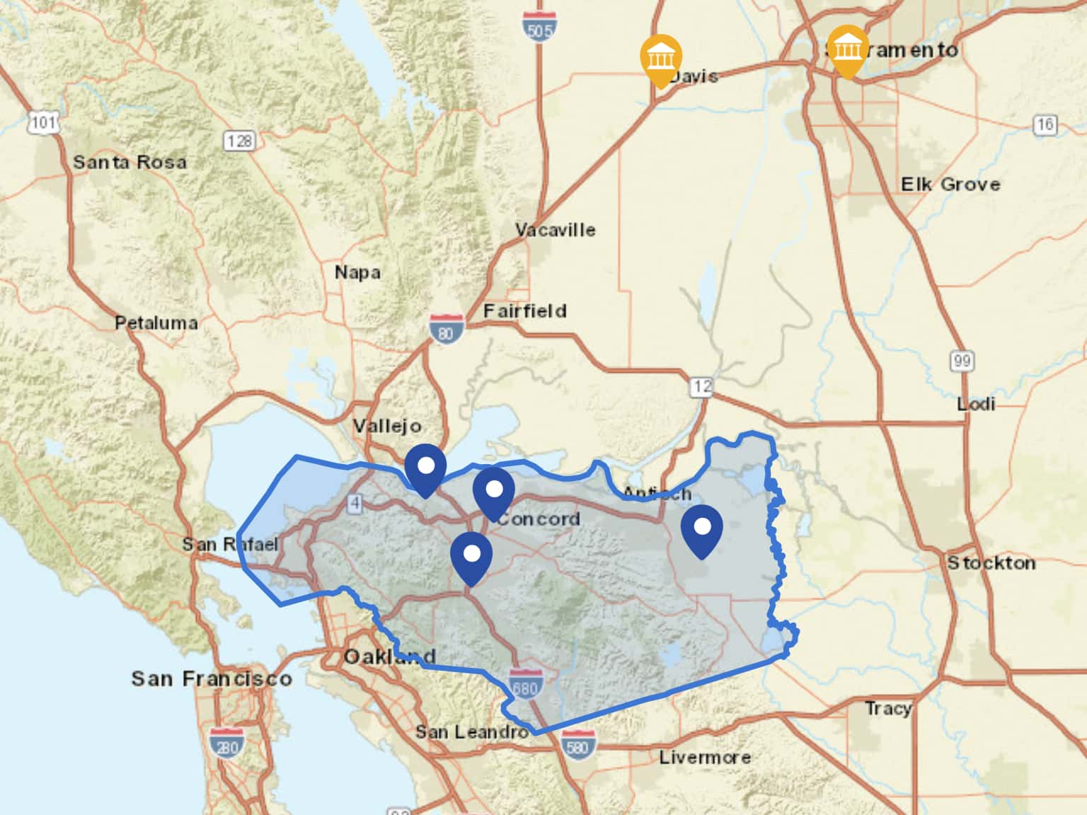 Contra Costa County By Ecorkery MapHub   1536 1152 