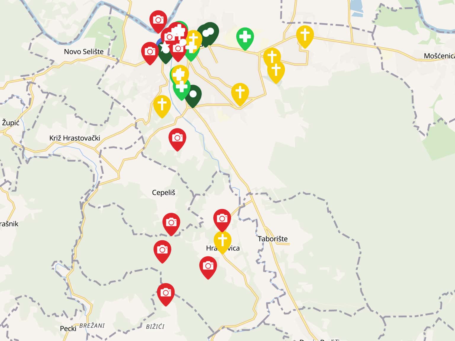 Petrinja - Interactive Map By Camino-maps · MapHub