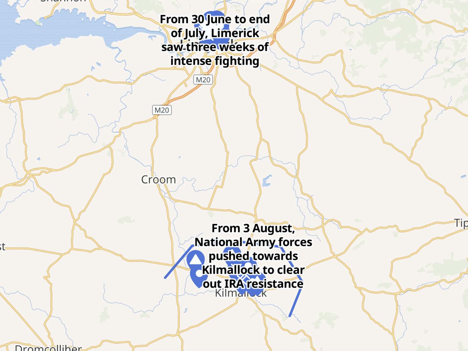 The Battle of Limerick and the Battle of Kilmallock (1922) by