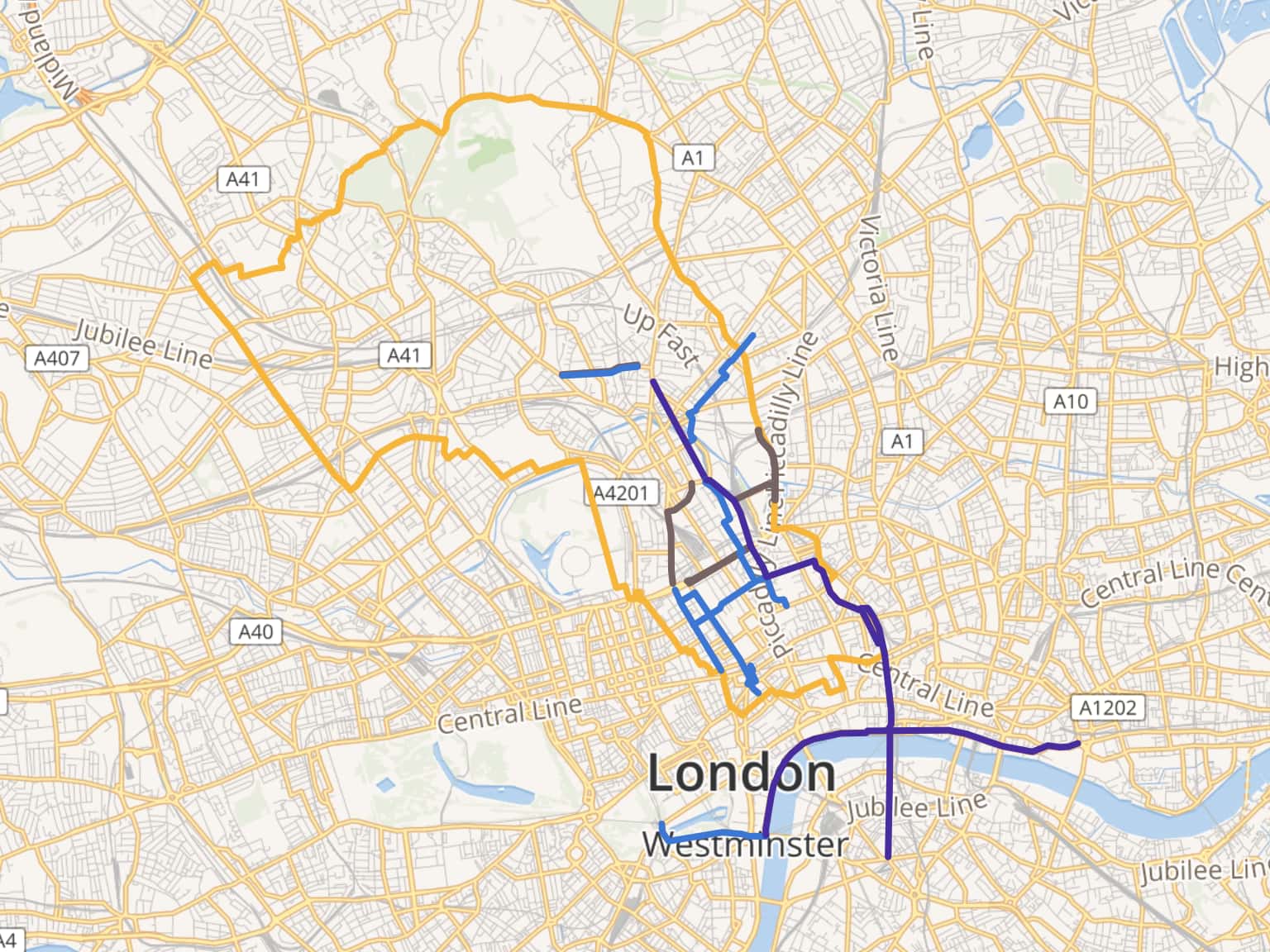 Camden Protected Cycling Network by CamdenCyclists · MapHub