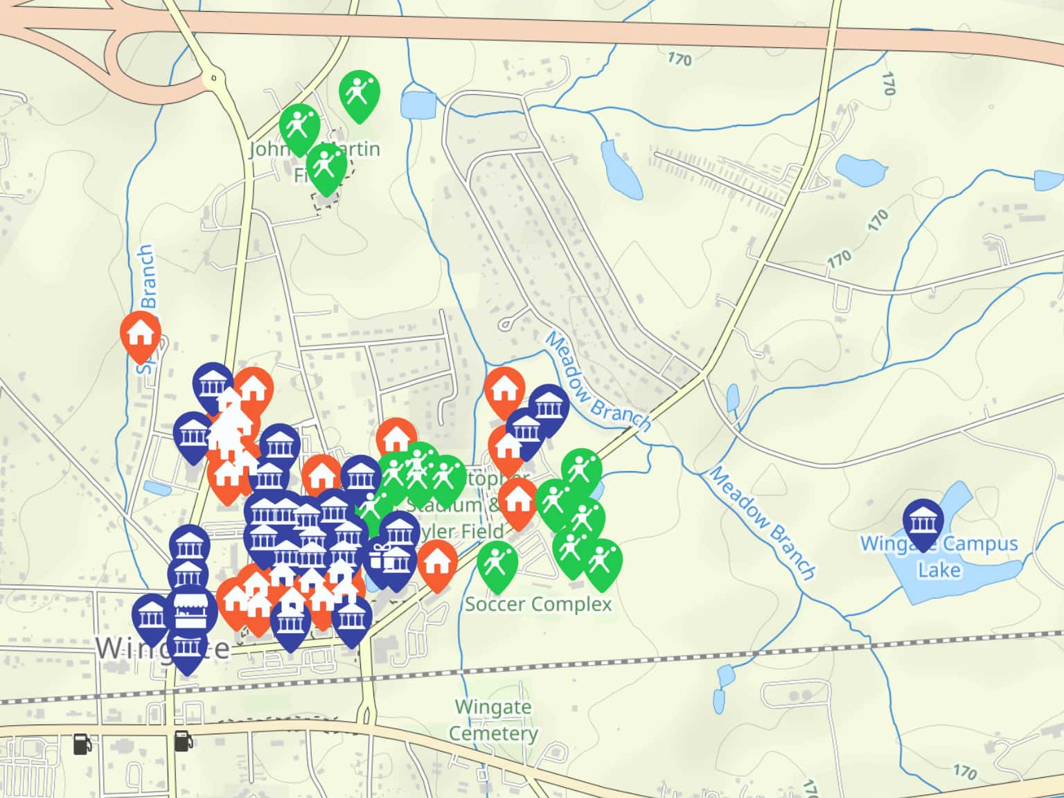 Wingate University by tregan · MapHub
