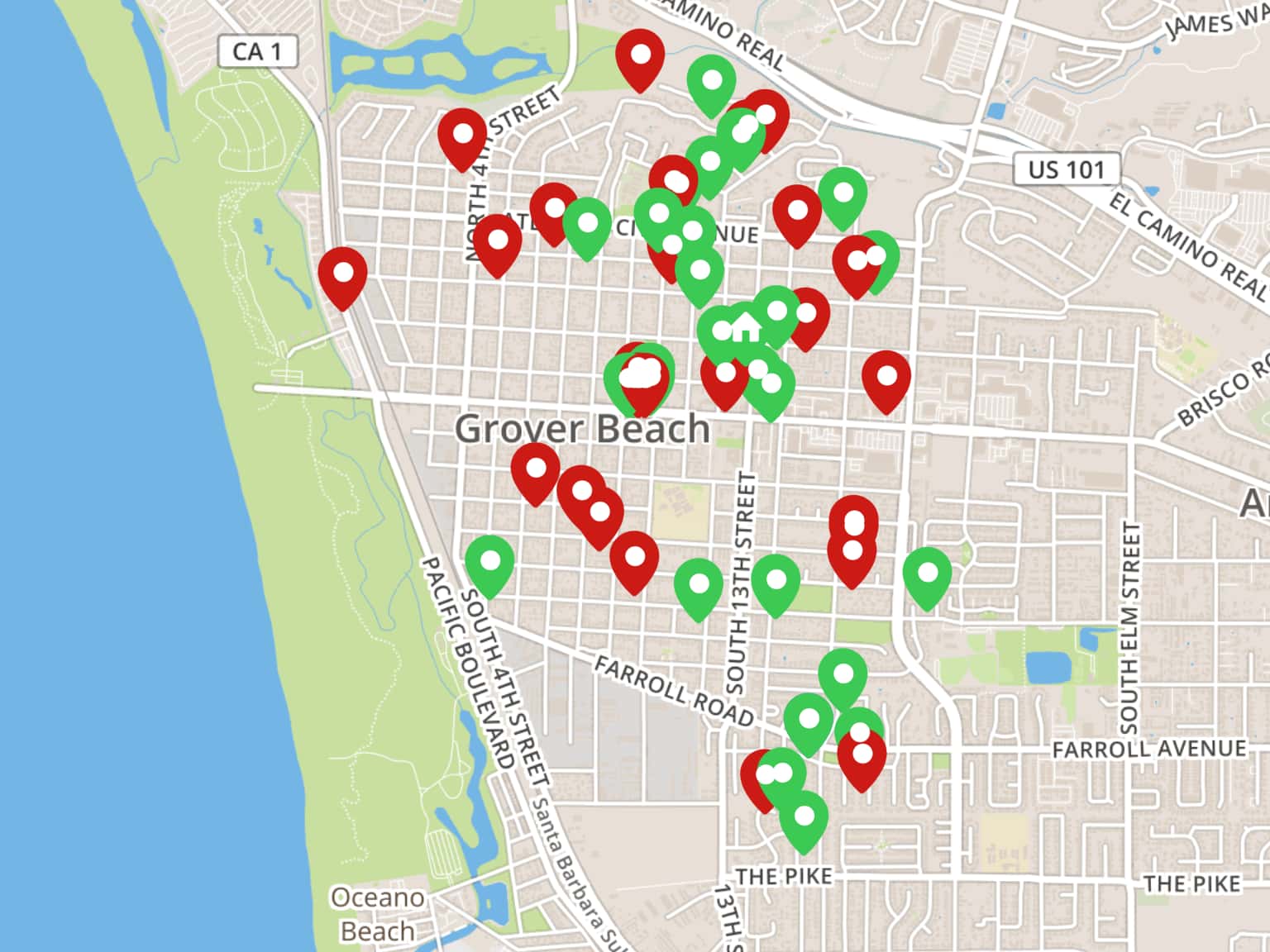 Register your home for the examiner's 2017 christmas lights map Holiday of Lights Map by CityofGroverBeach · MapHub