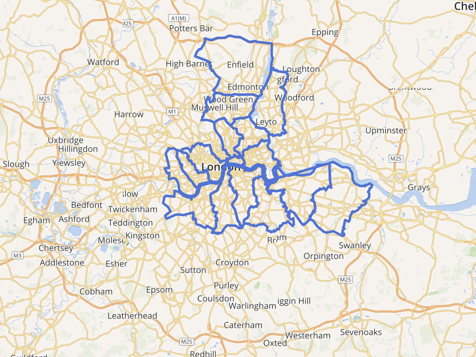 33 London Borough Boundaries By CamdenCyclists MapHub   1536 1152 