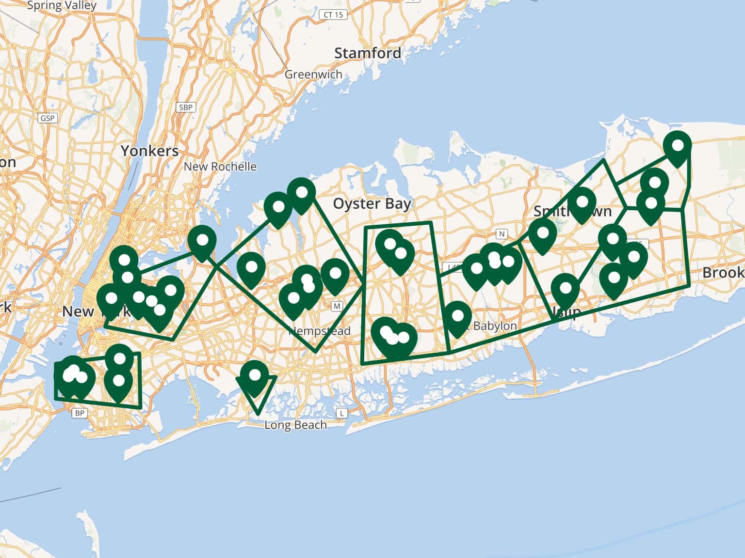 CBD Stores by Area by gzarb · MapHub