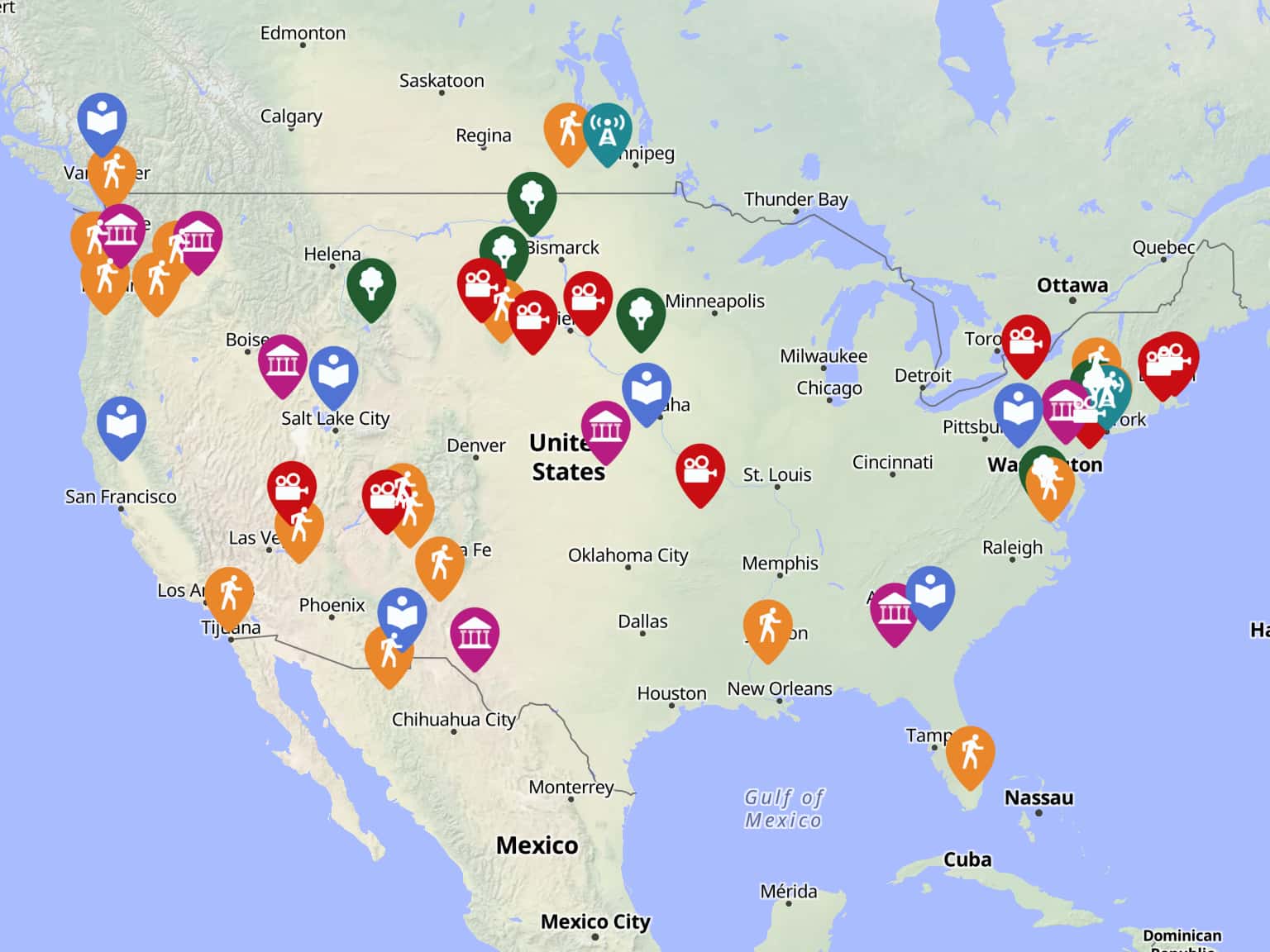 Indigenous Peoples of North America by ebollman · MapHub
