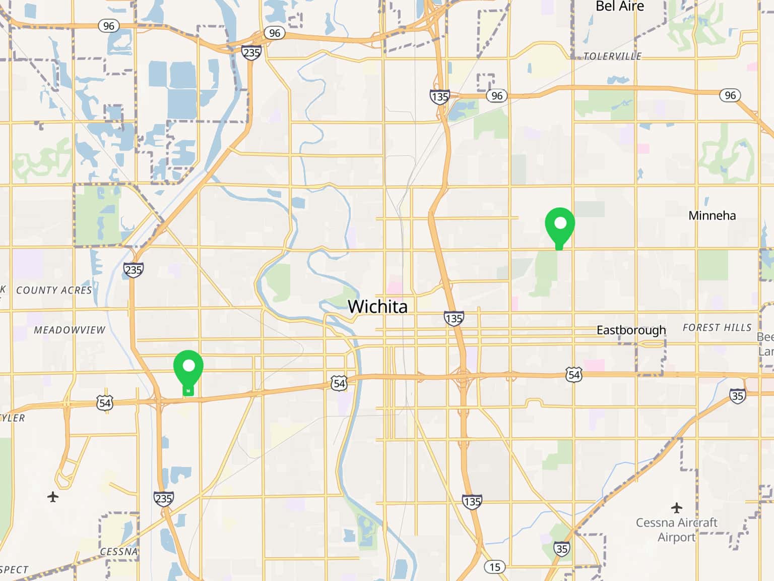 Wichita Furniture & Mattress by pbadke · MapHub