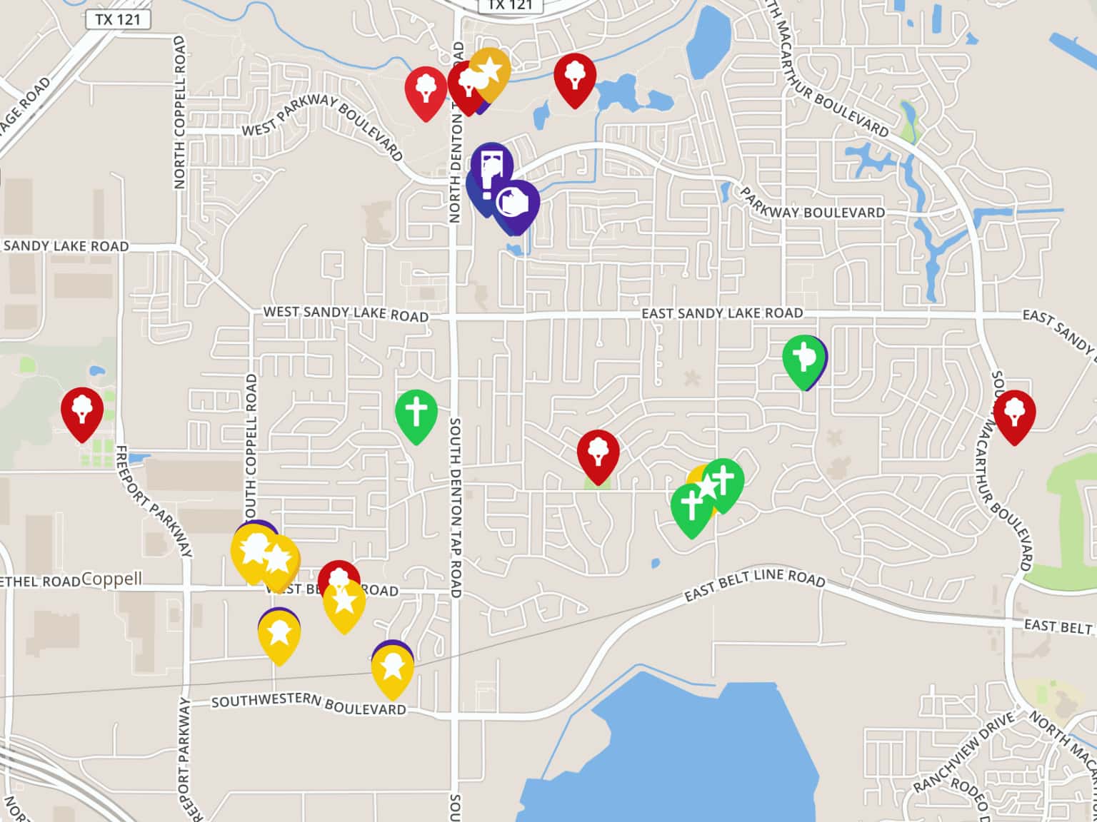 Coppell Interactive Map by CCarpenter · MapHub