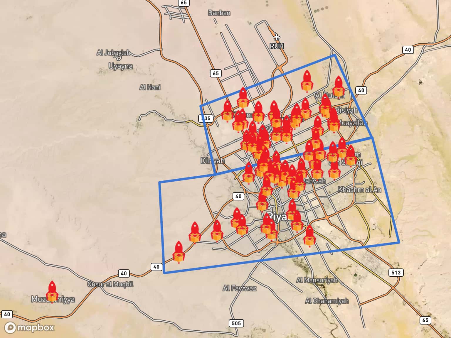 Interactive Map Riyadh Riyadh V2 by salmanmarif · MapHub