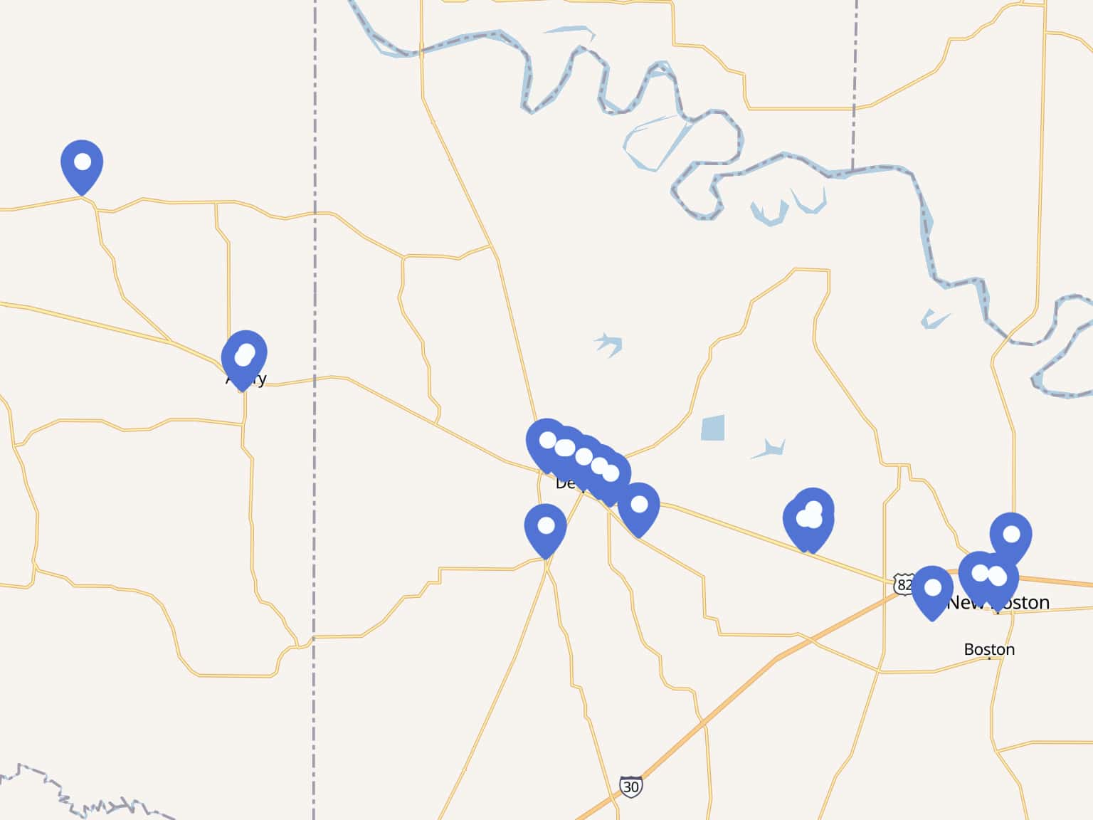 Hwy 82 Garage Sale 2024 by conniecooper779 · MapHub