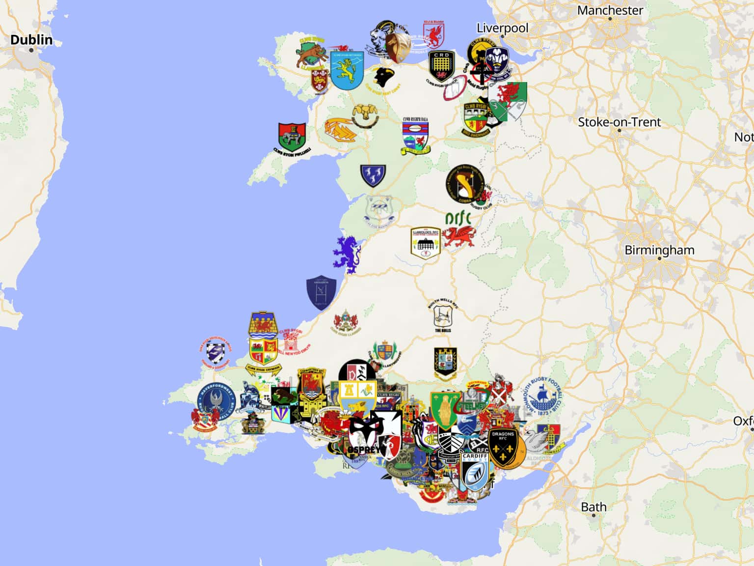 Welsh Rugby Union Football Clubs By RedmanRugbyunion MapHub welsh-rugby-union-football-clubs-by-redmanrugbyunion-maphub