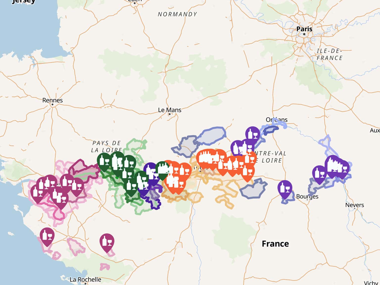 Loire Valley Wine Map Appellation Finder By Alan Rogers Travel Ltd   1536 1152 