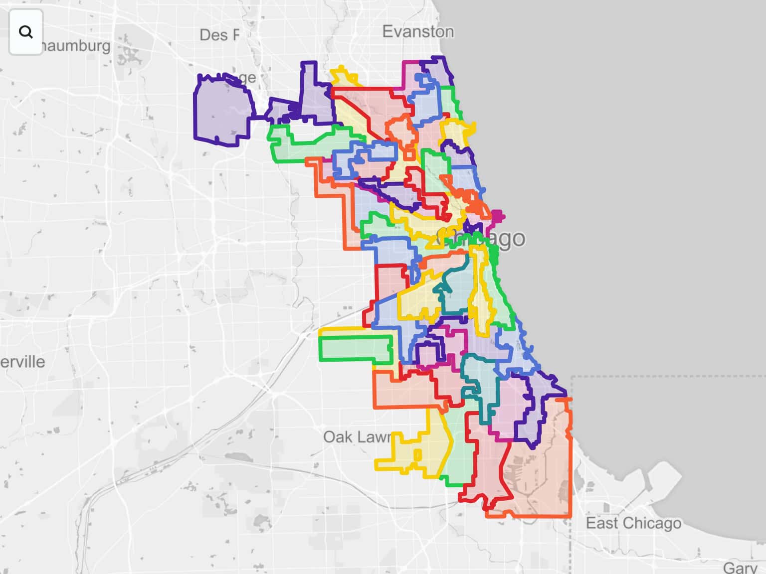 Chicago Wards By Kbauer · Maphub 3135