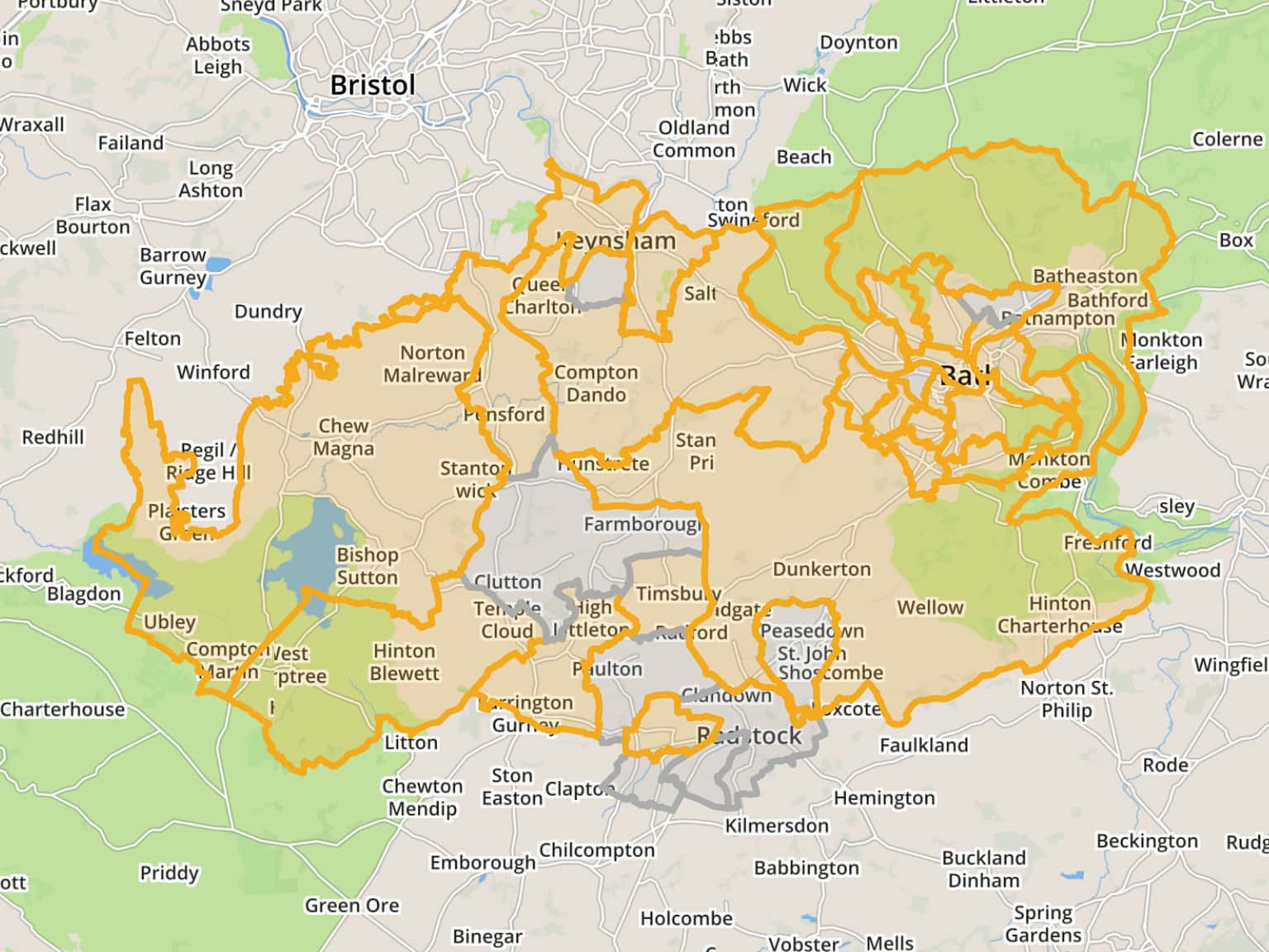 Banes Postcode Map Bath and North East Somerset wards by bathnesld · MapHub