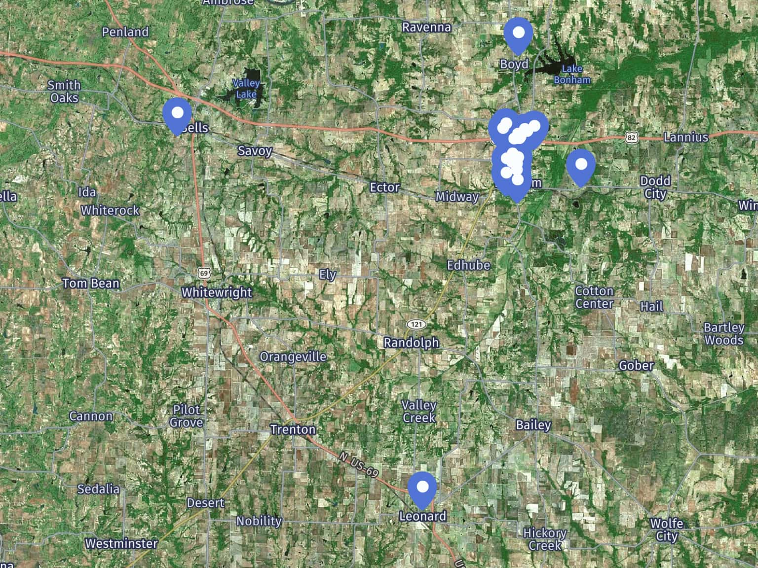 Highway 82 Yard Sale 2022 by VisitBonham · MapHub