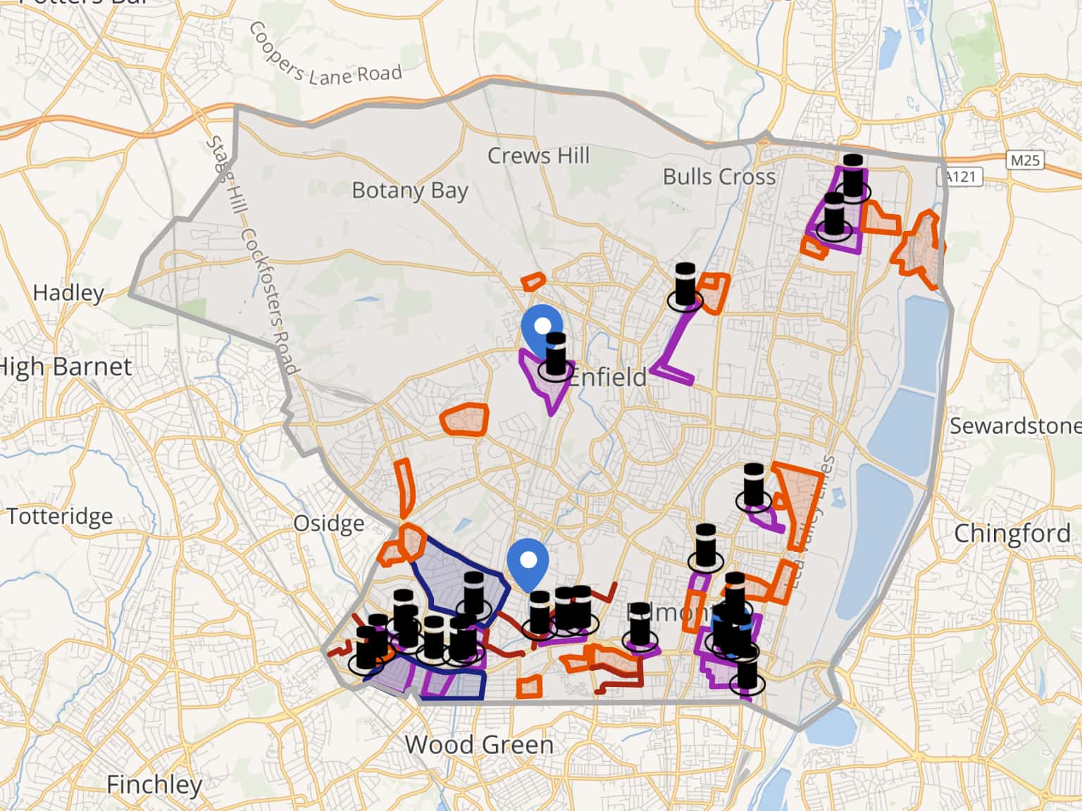 Enfield historic LTN by oflimap · MapHub