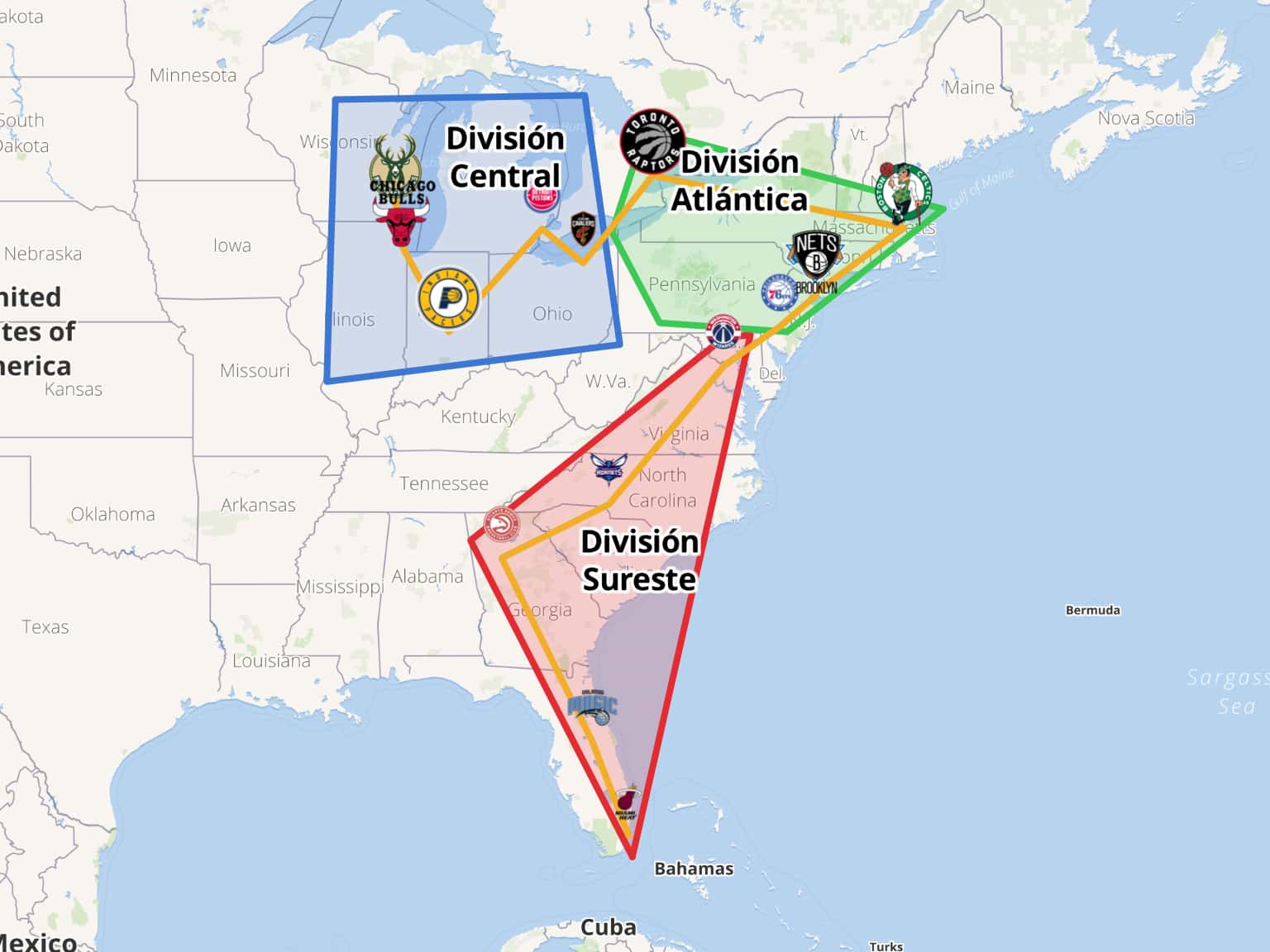 NBA Courts by zheghio · MapHub