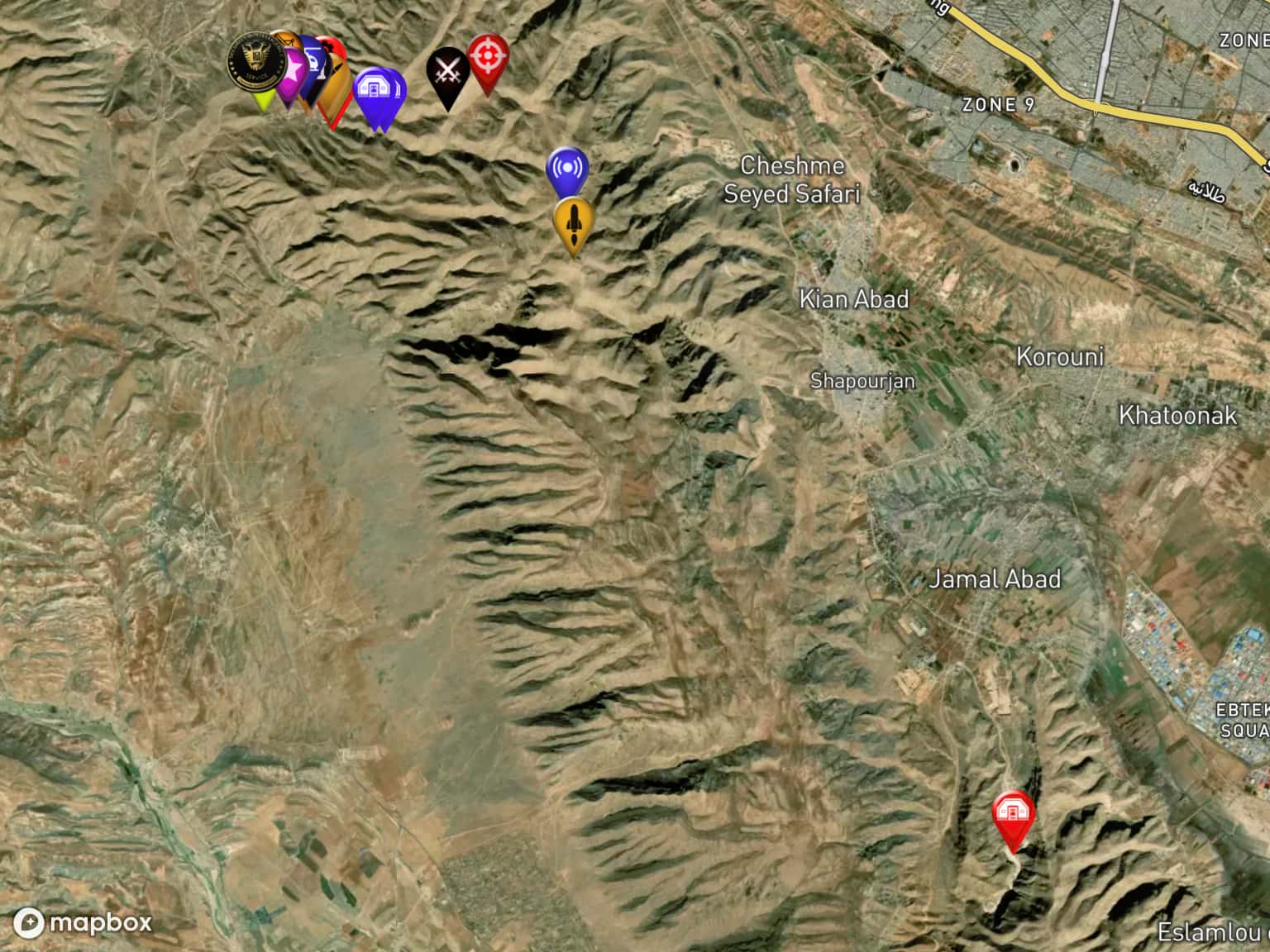 IRGC Aerospace Forces Missile Garrison by Cengiz · MapHub