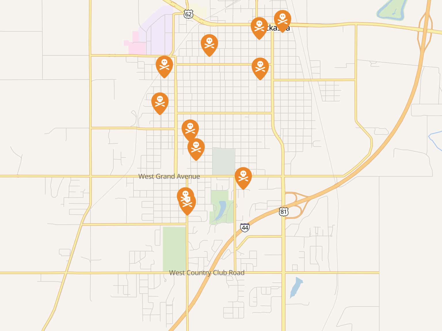 Chickasha Haunted Trail by ChickChamber · MapHub