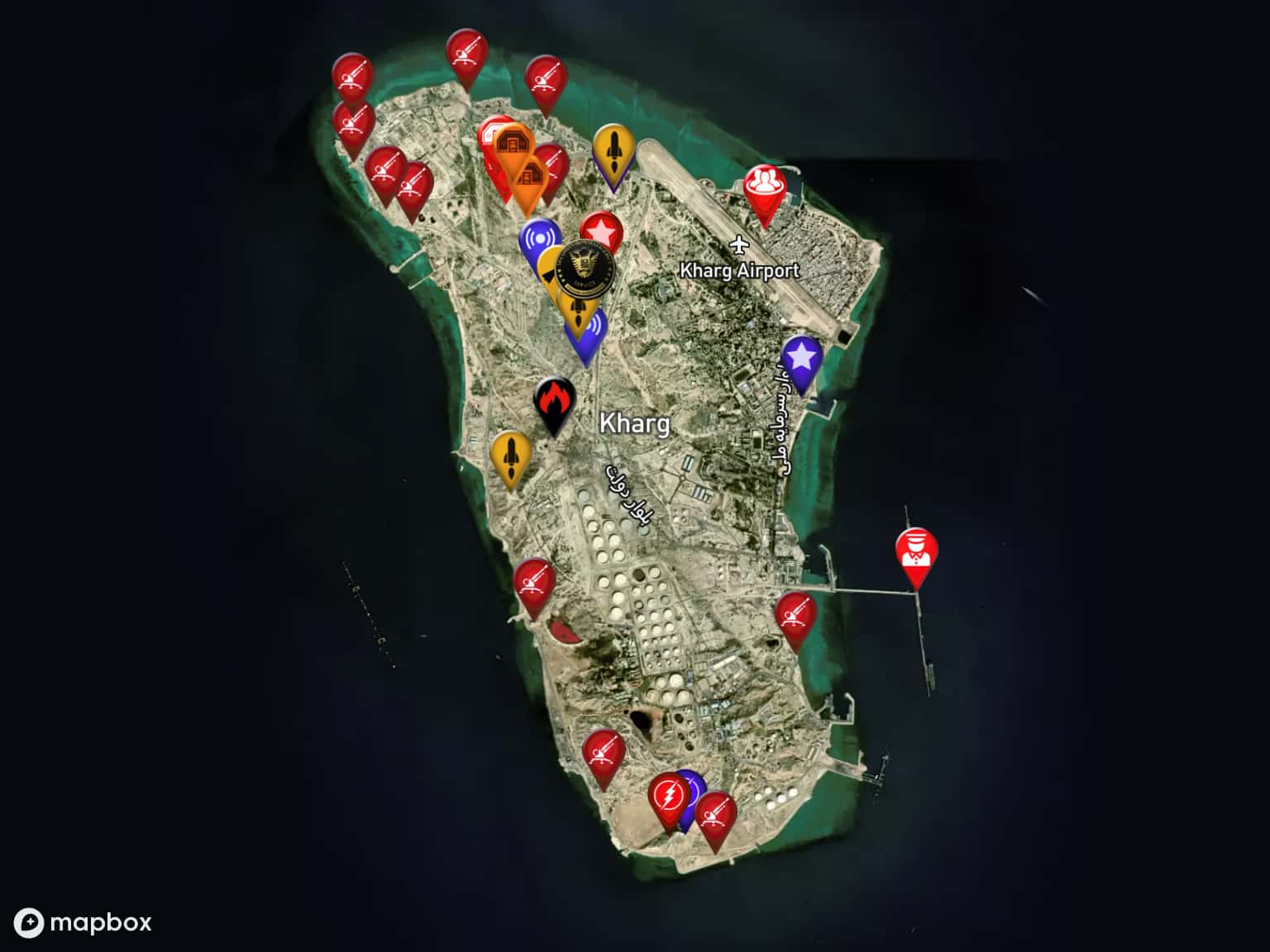 Kharg Island IRGC Air Defense Complex by Cengiz · MapHub