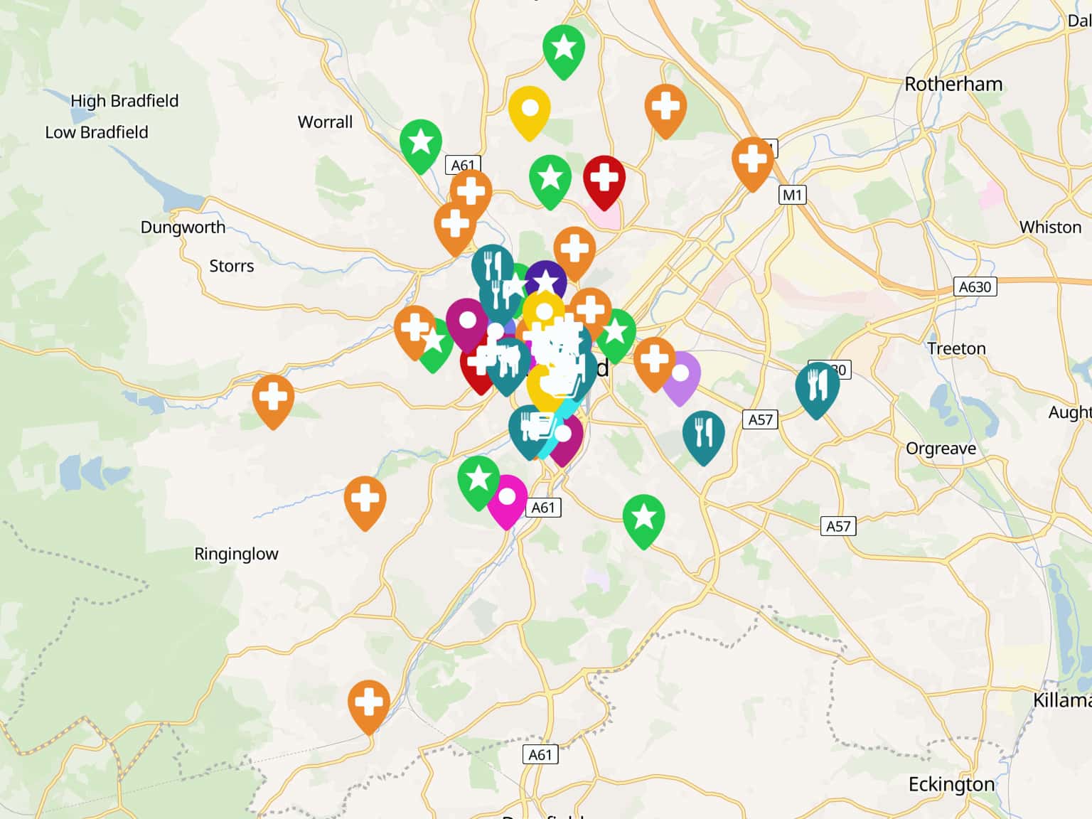 Sheffield Disability Map.pdf Organisations in Sheffield offering community support by Sheffield ...