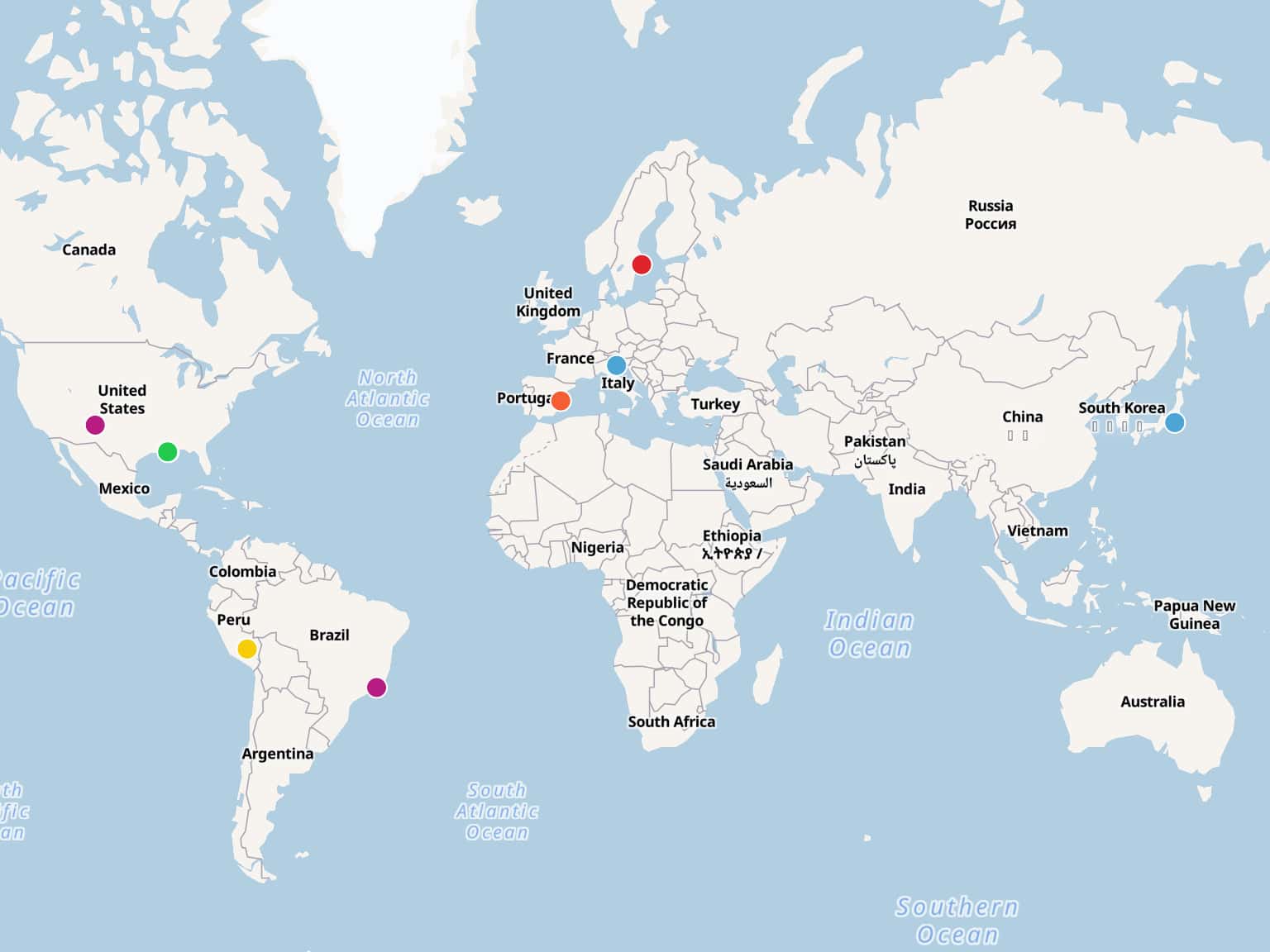 FESTIVALS AROUND THE WORLD by marmoterra · MapHub