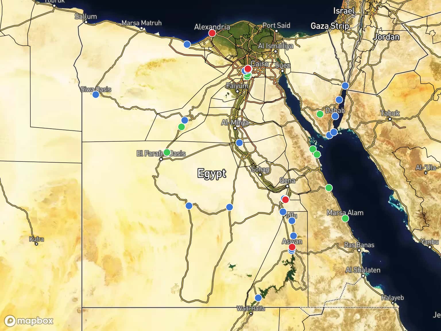 Egypt Travel Map by WeWillNomad · MapHub