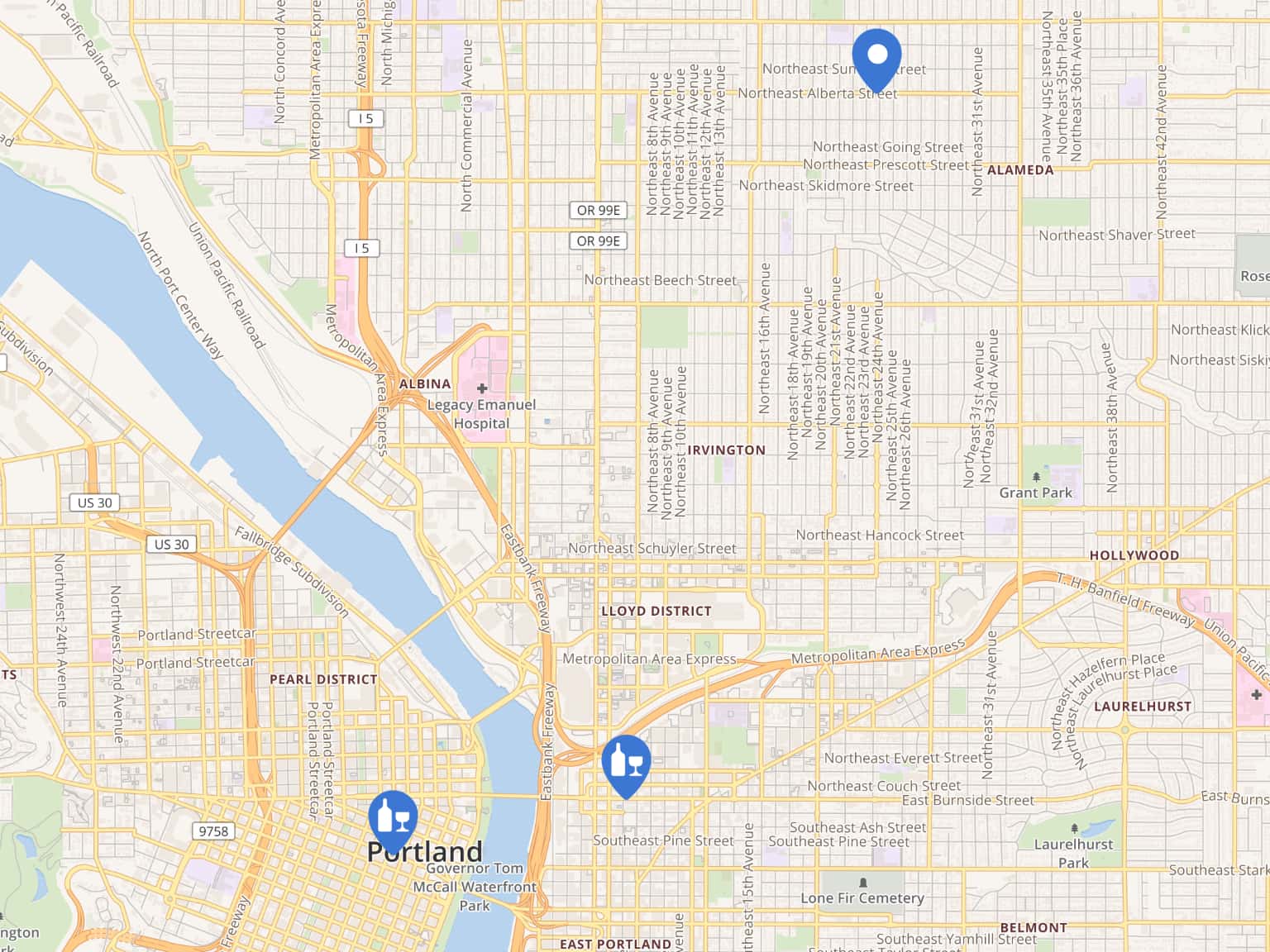 Weekly Portland Events by Found · MapHub