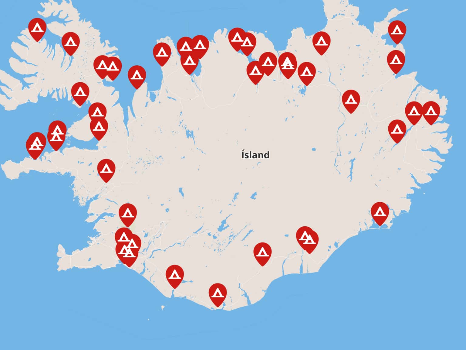 Camping in Iceland by travelingworlds12 · MapHub
