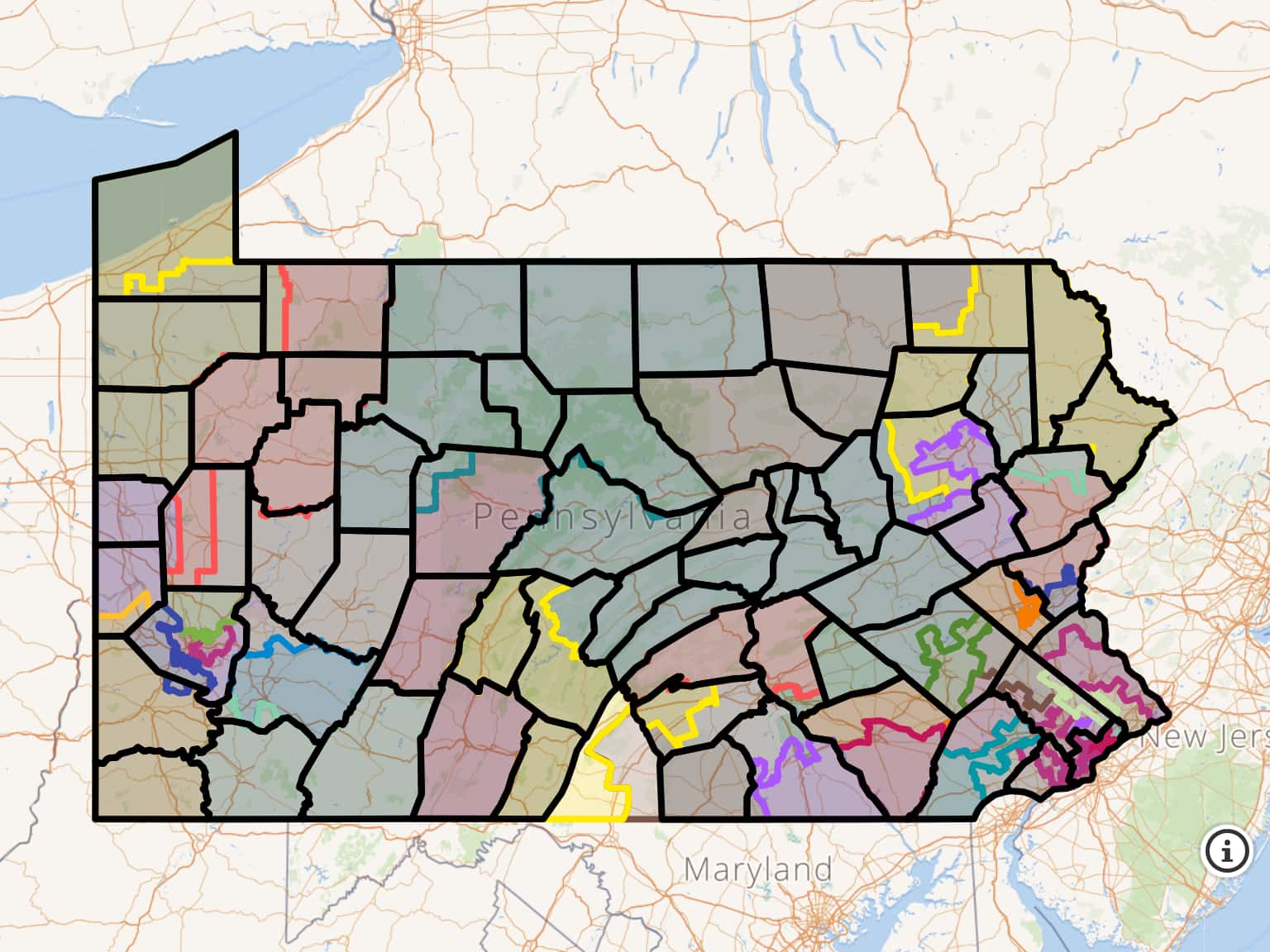 PA Senate District Allyship by elliesullum · MapHub