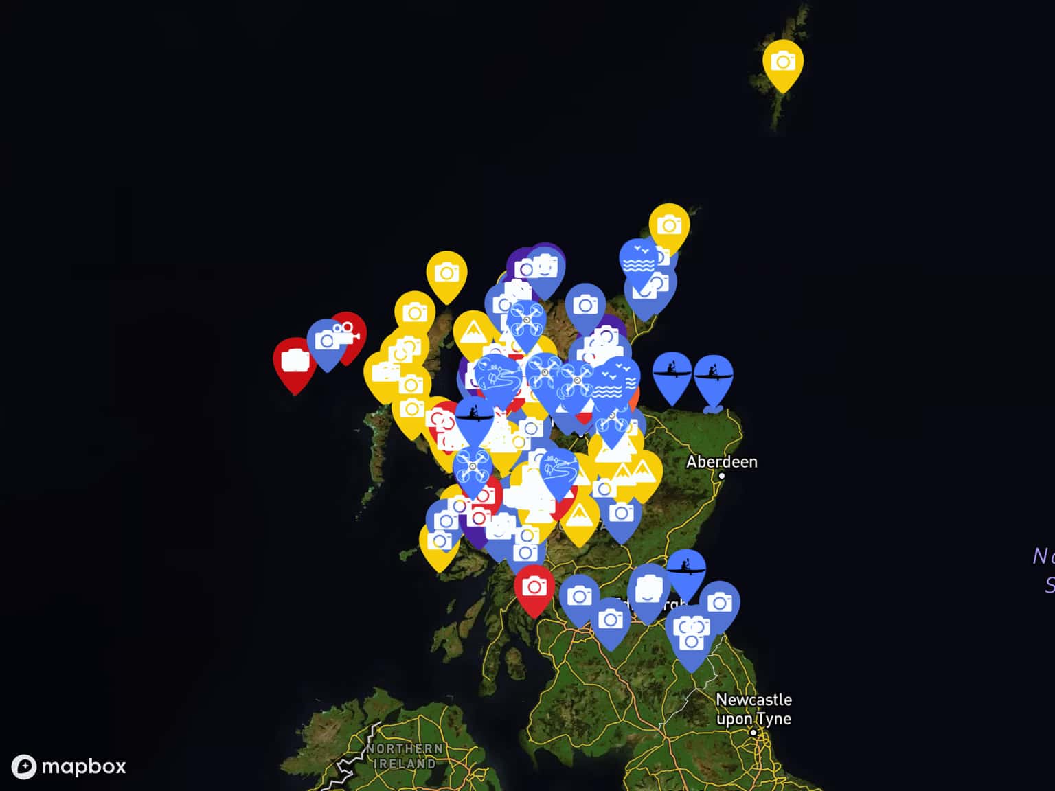 Scotland Map Reflection Scotland360 Interactive Photography Tour by Scotland360 · MapHub