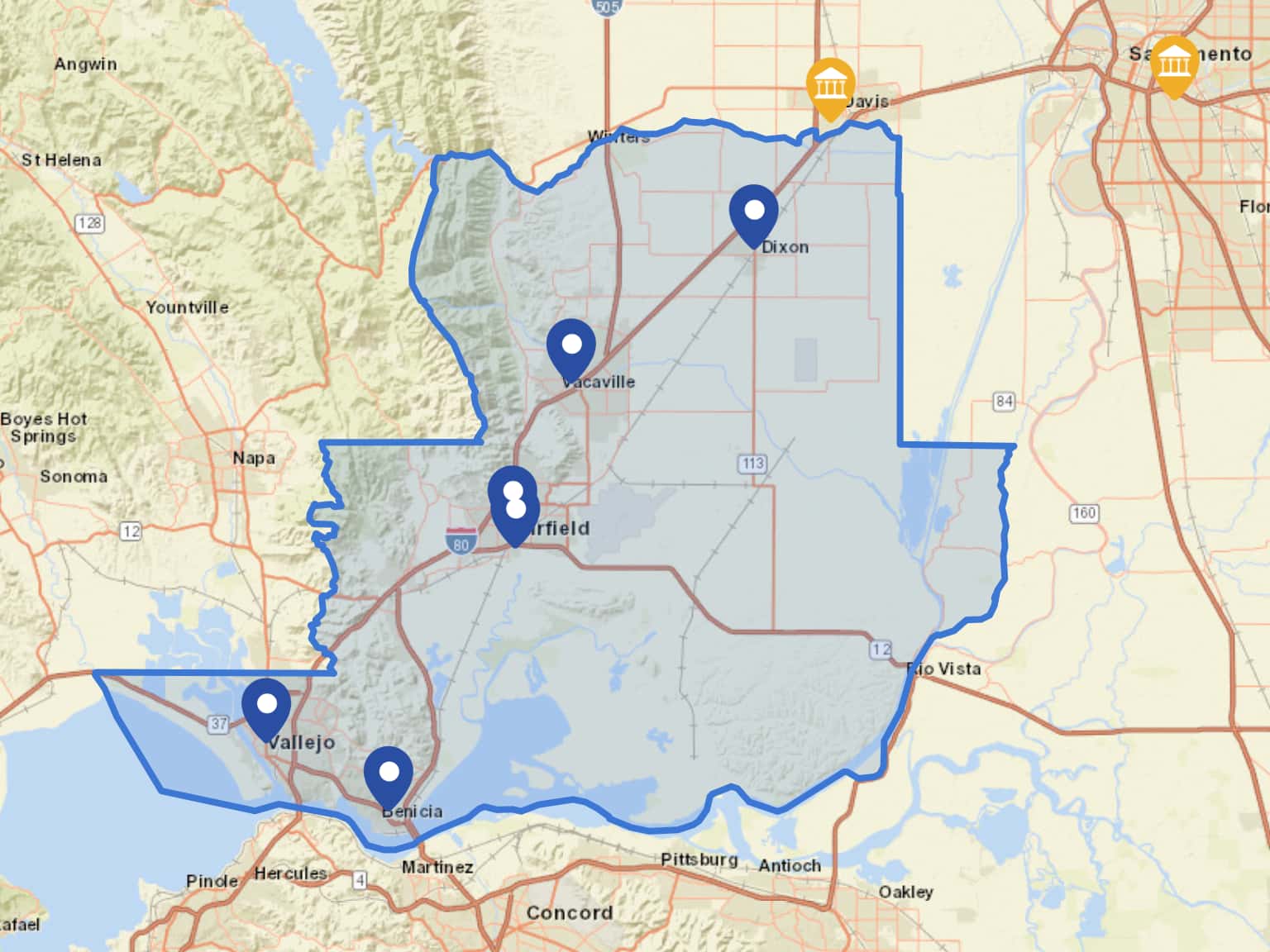 Solano County by ecorkery · MapHub