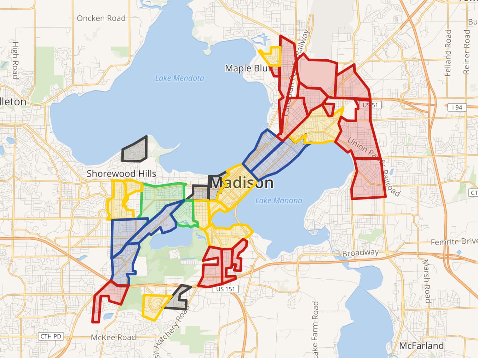 Madison House Values and Neighborhood Demographics by elliecolbert · MapHub