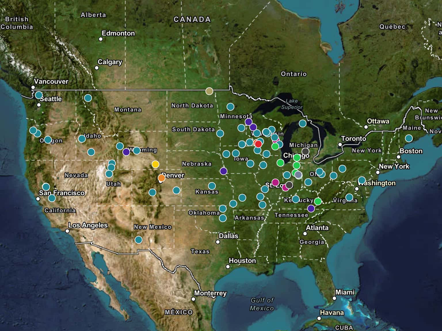 Historical Events of the USA by USAHistorical · MapHub