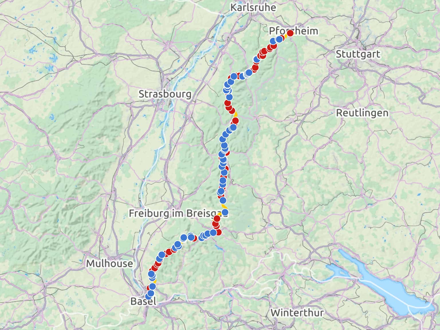 Westweg (Schwarzwald) by hrebenovky · MapHub Westweg (Schwarzwald) by hrebenovky · MapHub