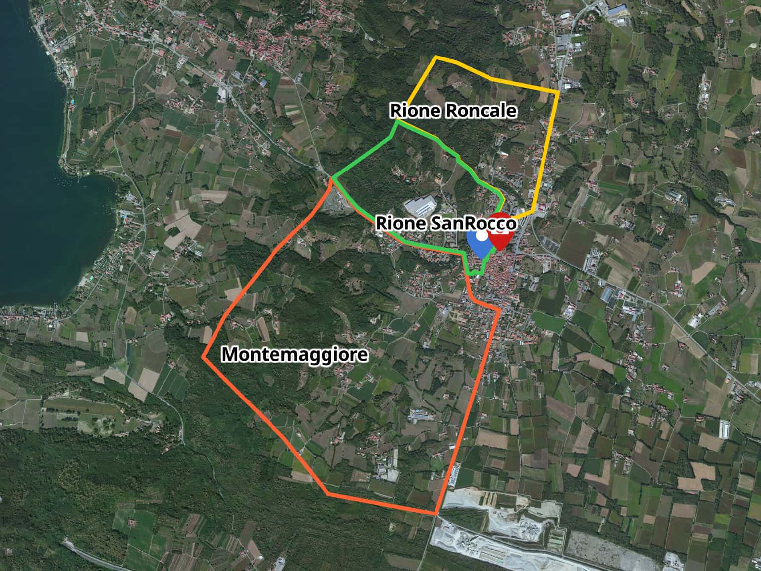 Mappa Rioni di Cavaglià by nervaluca · MapHub