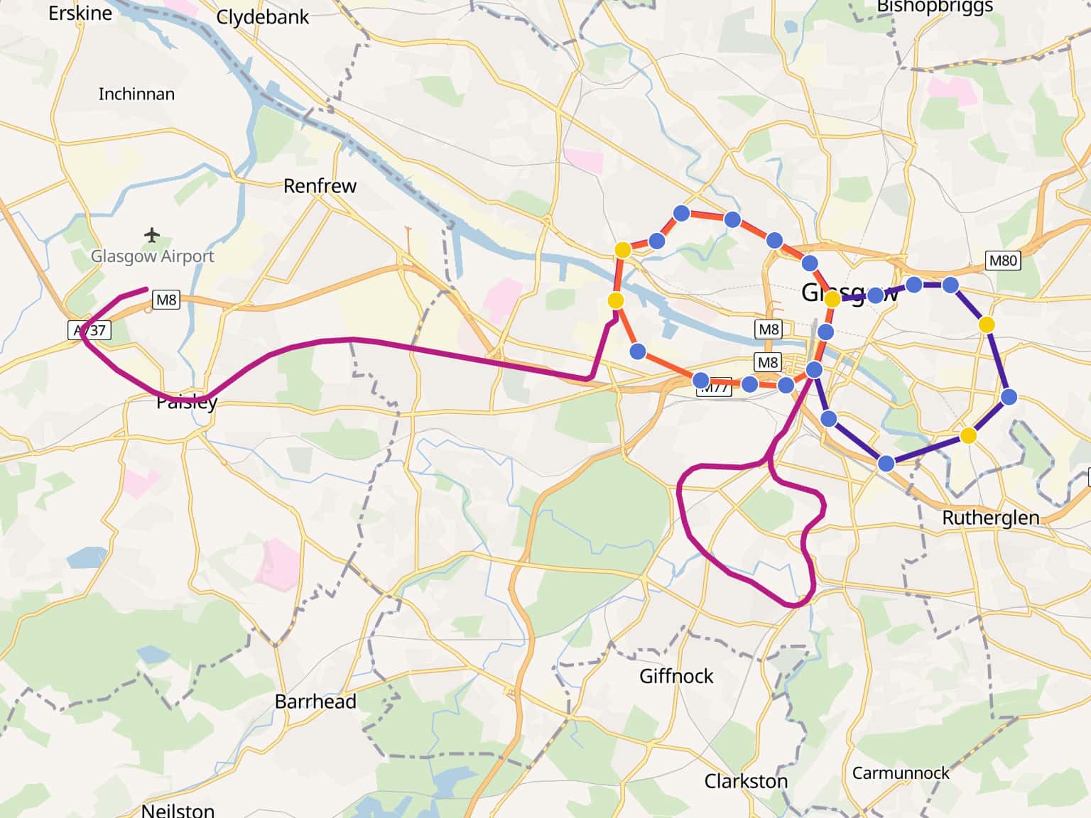 Full Glasgow Subway Map By Craigrshepherd MapHub full-glasgow-subway-map-by-craigrshepherd-maphub