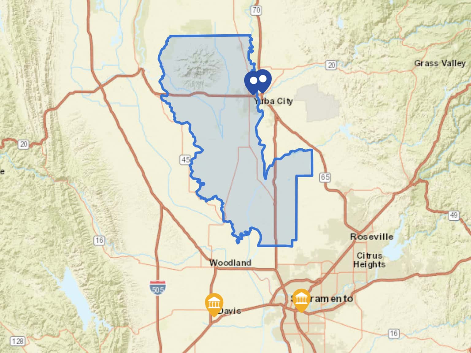 Sutter County by ecorkery · MapHub