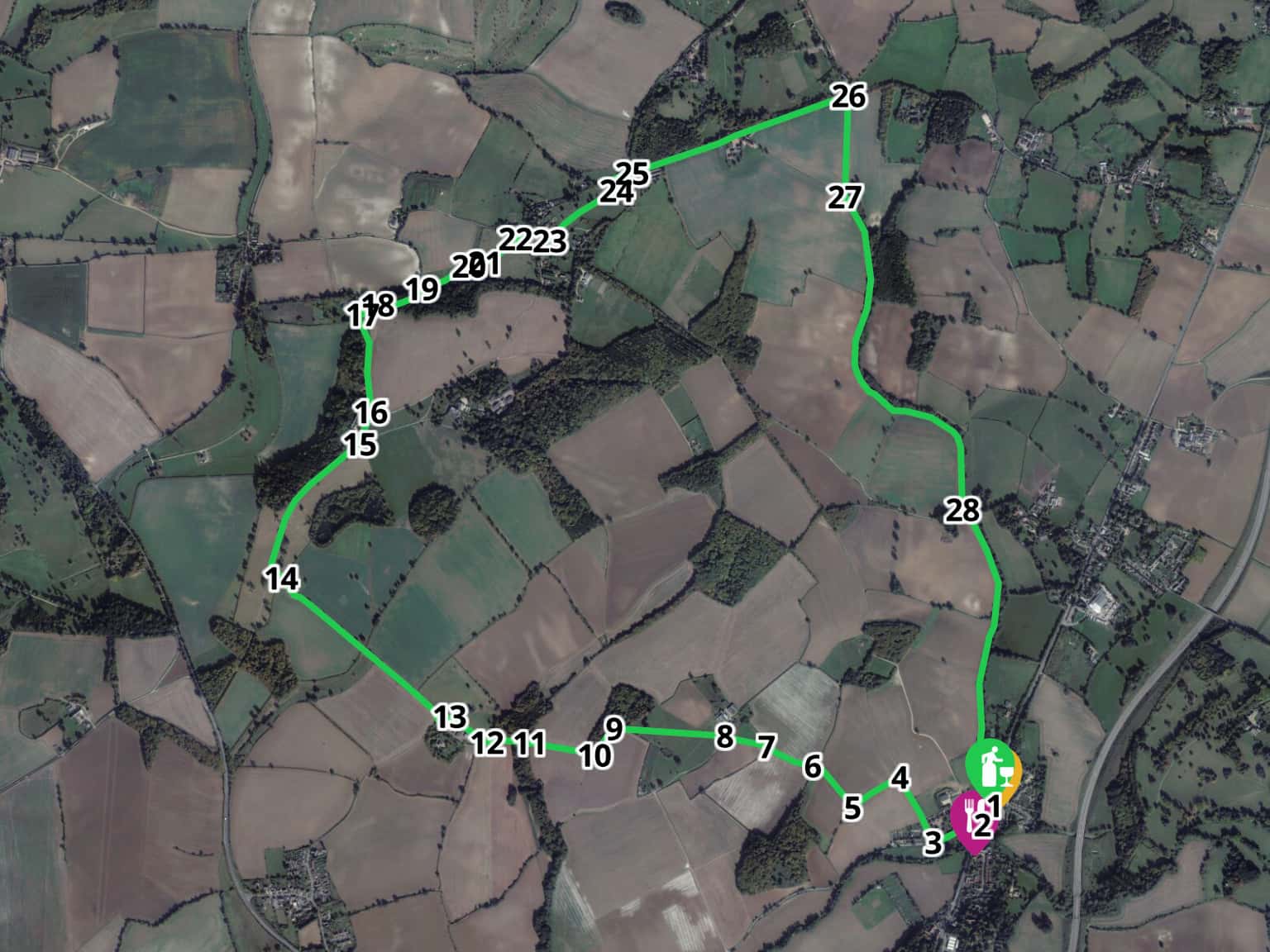 Walk 58: The Wadesmill Circular by breweruk · MapHub