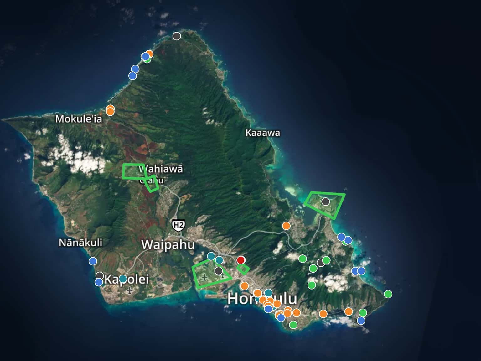 Oahu Locations by csohn91 · MapHub