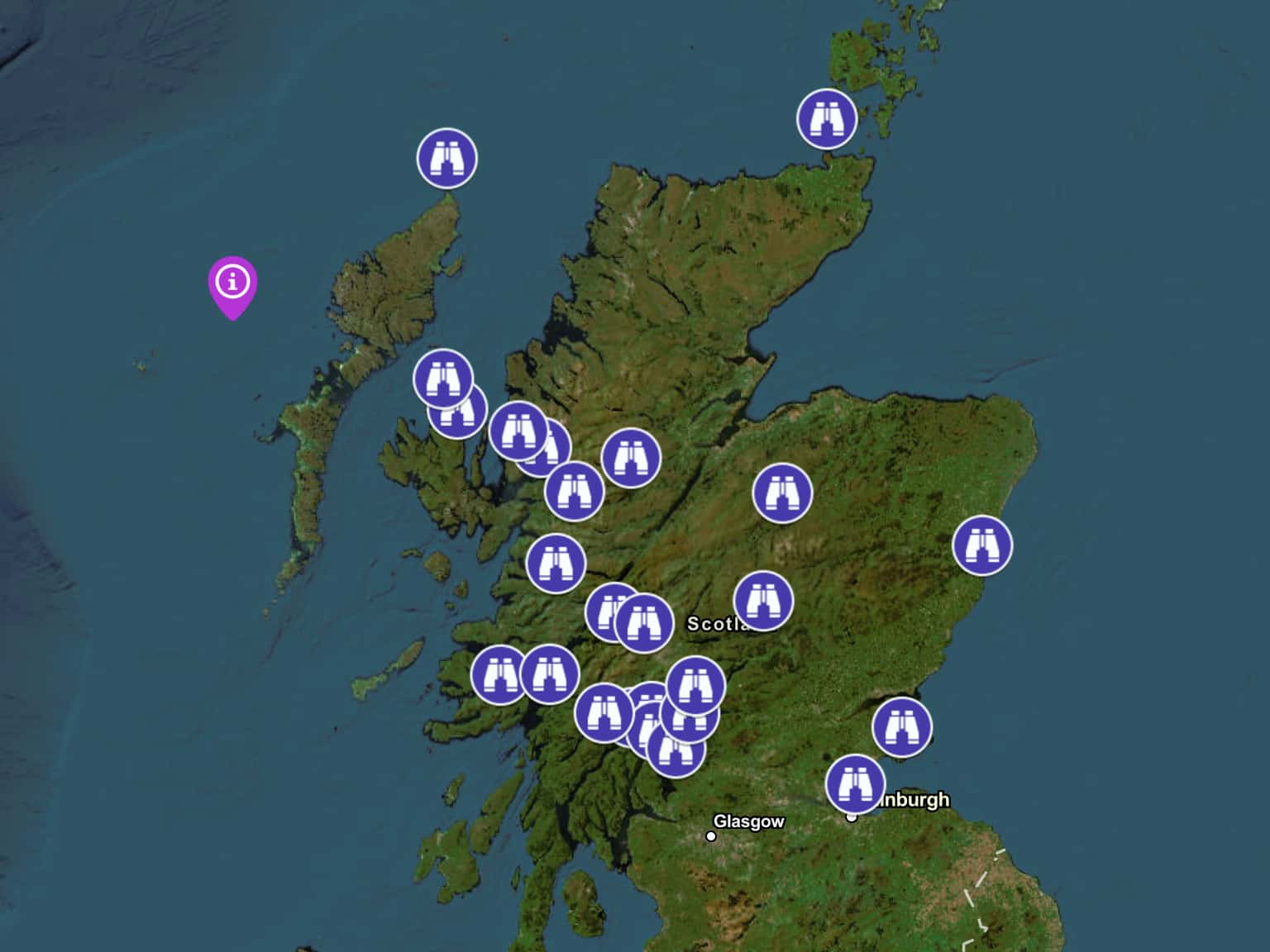 Scotland Map Reflection Top 25 View Points in Scotland by ScotlandsWild · MapHub