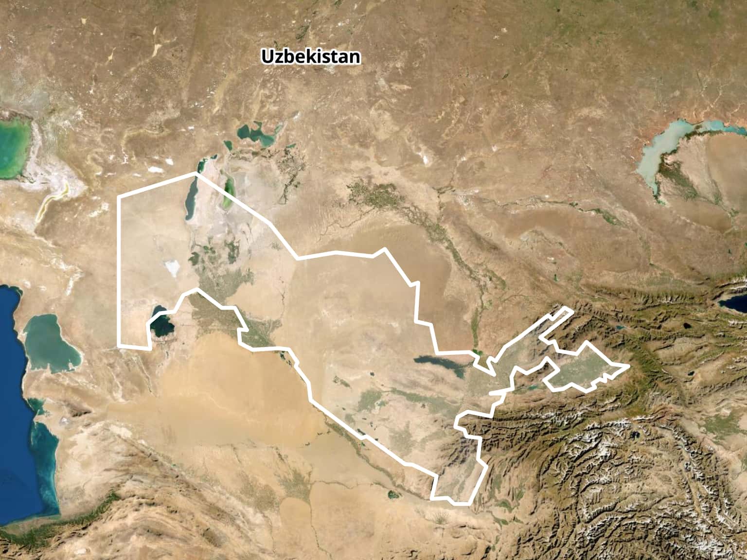 world-map-uzbekistan by territoriasia · MapHub