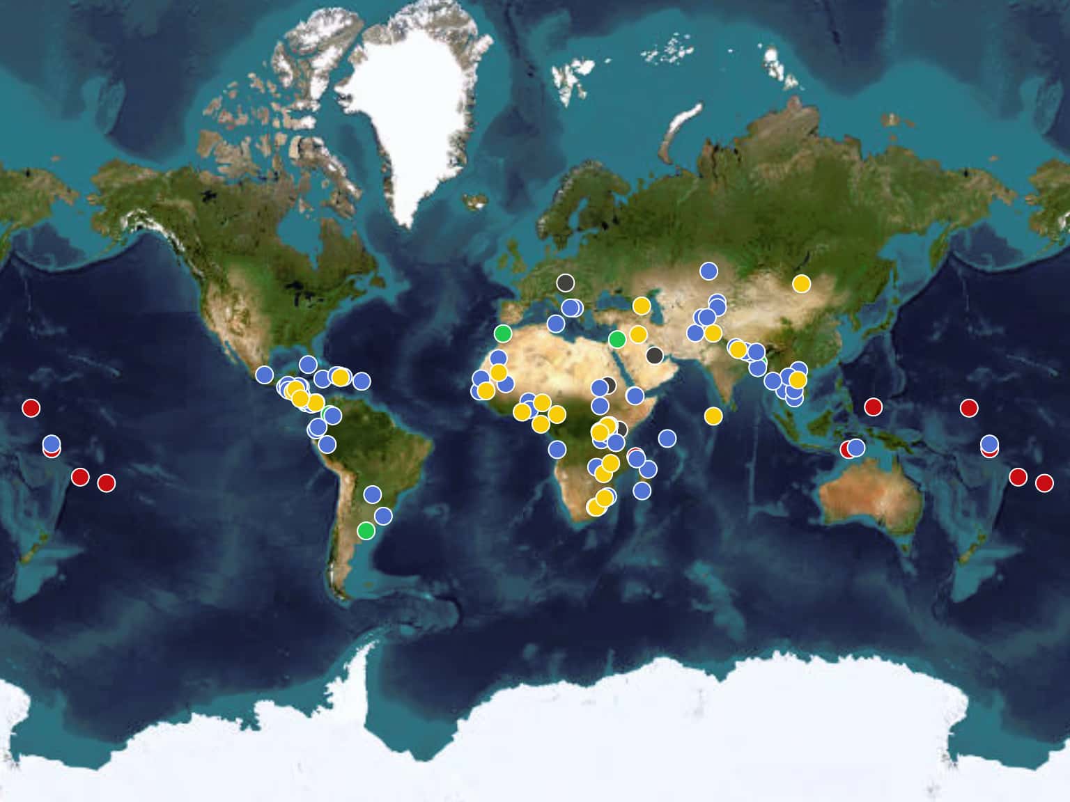 Climate Adaptation Map UNEP's Climate Adaptation Projects by marcus-nield · MapHub